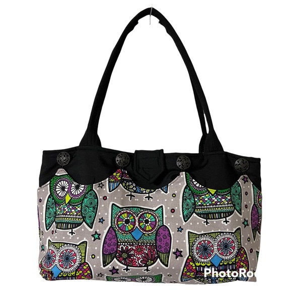 Hand made Handbags - Handmade Reversible Christmas Xmas OR Owl Purse